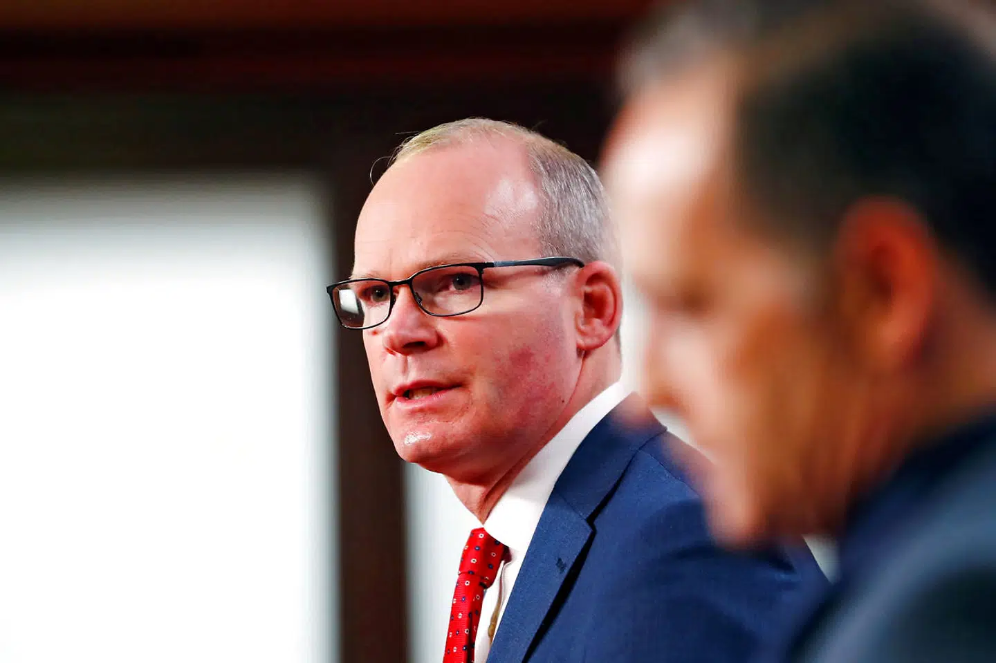 Arkivfoto. Den irske udenrigsminister Simon Coveney.