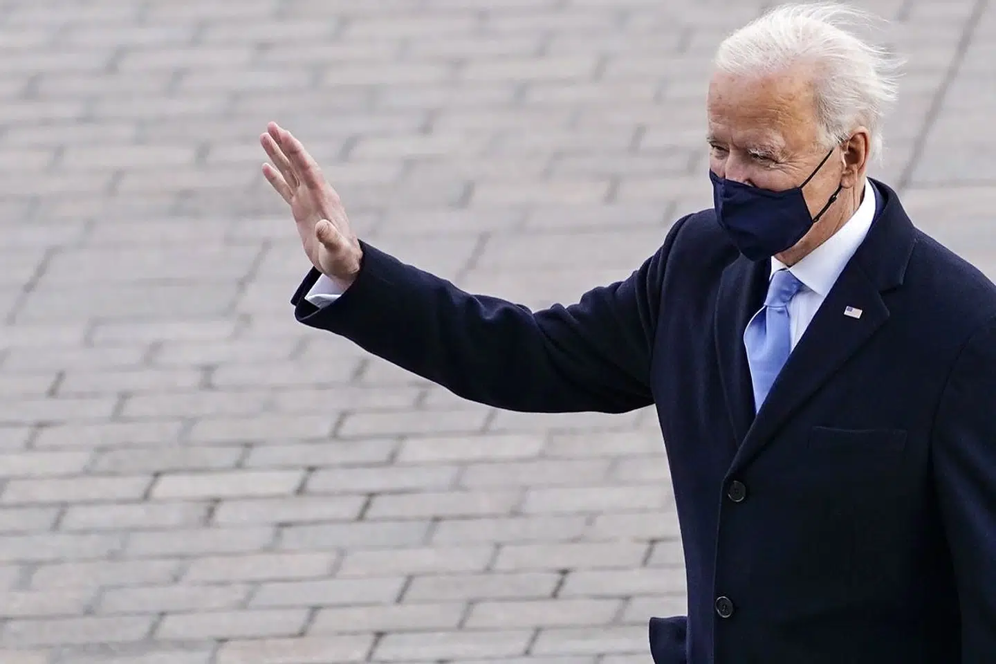 Joe Biden efter indsættelsen, hvor han blev den 46. amerikanske præsident.
