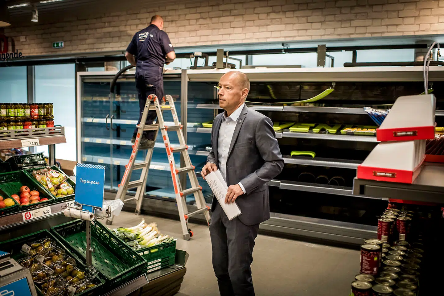 Aldi fået medvind under coronakrisen efter flere år med underskud. På billedet Finn Tang, adm. direktør i Danmark.