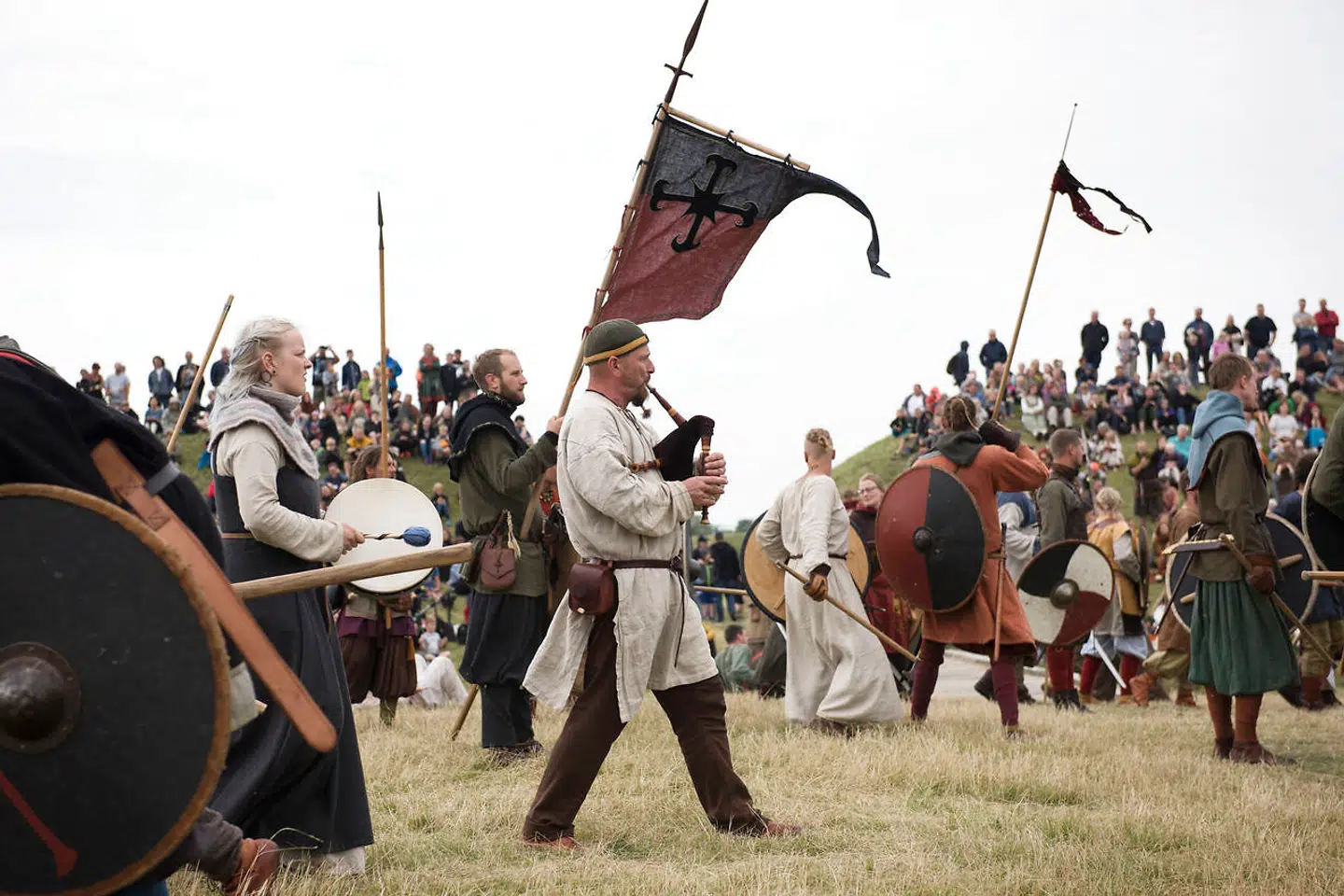 Arkivfoto: Trelleborg Vikingemarked, vest for Slagelse.