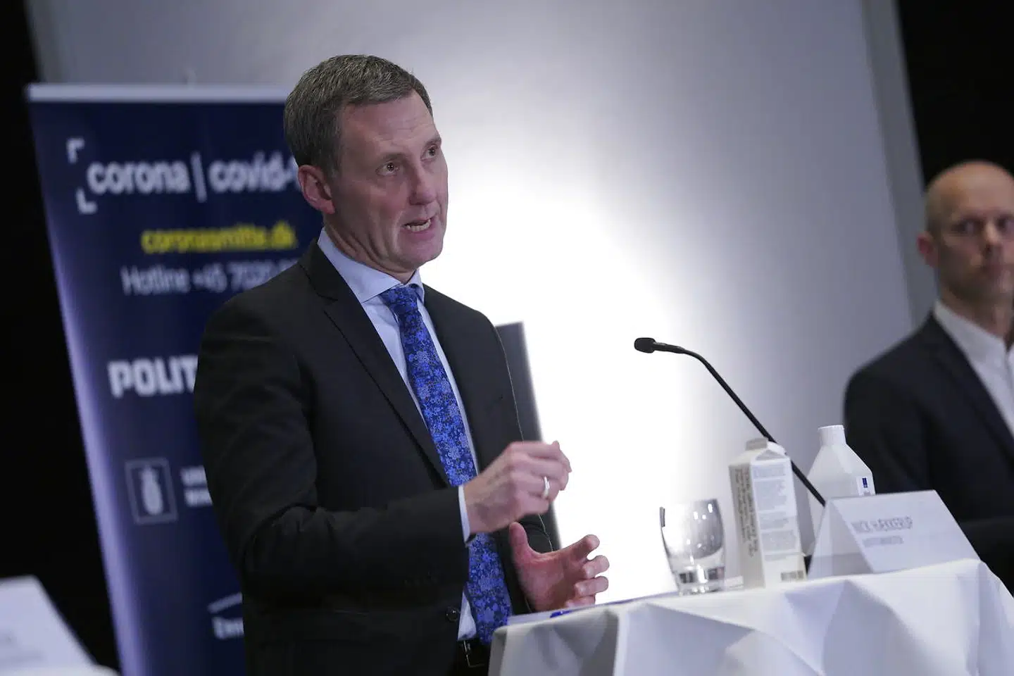 Sundheds- og Ældreministeriet afholder pressemøde om forlængelse af covid-19 restriktioner, Eigtveds Pakus , København, onsdag den 13. januar 2021. Sundheds- og ældreminister Magnus Heunicke, justitsminister Nick Hækkerup, skatteminister og fungerende finansminister Morten Bødskov, direktør i Sundhedsstyrelsen, Søren Brostrøm og direktør i Statens Serum Institut, Henrik Ullum deltager.