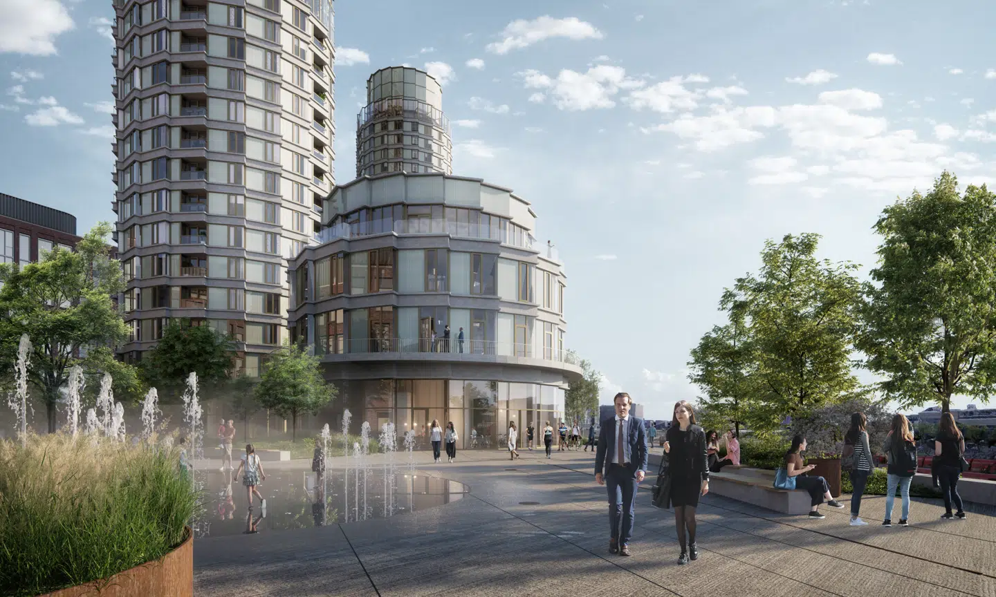 Springvand og pladser er en væsentlig del af den næste etape af Postbyen.