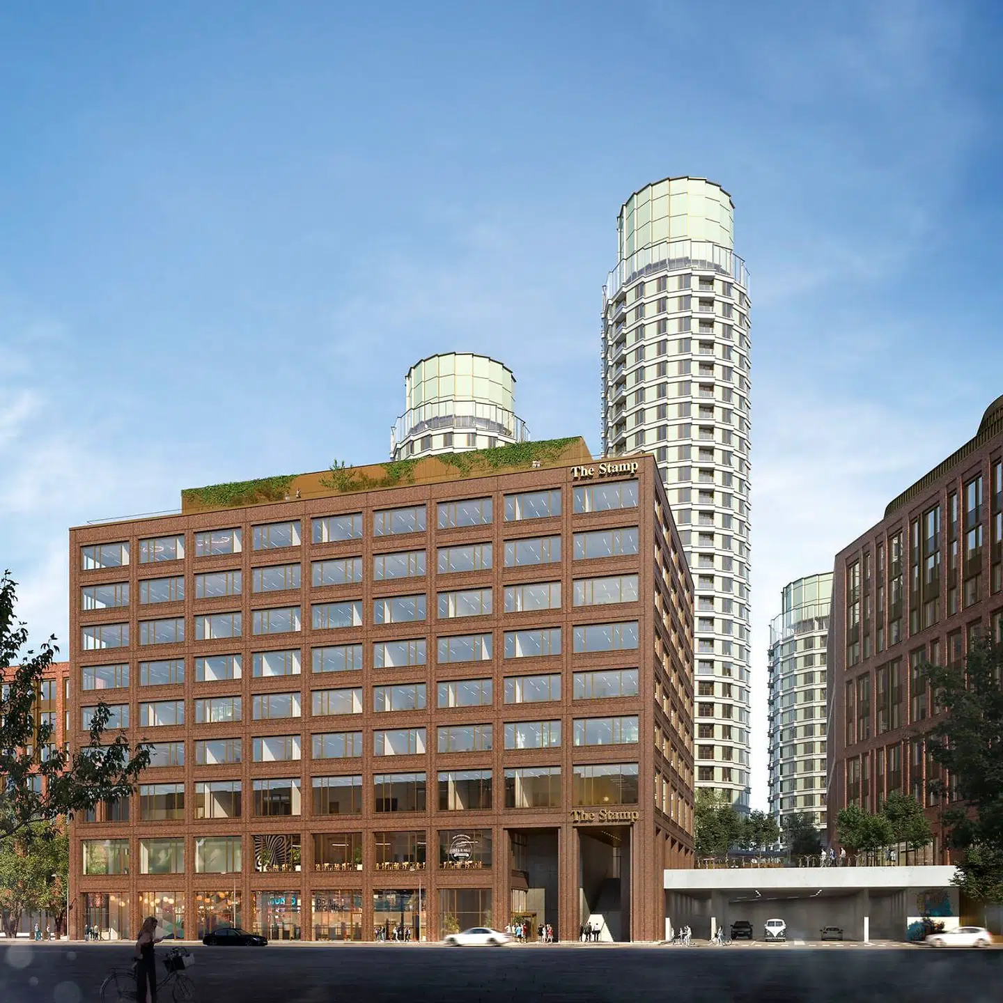 Kontorhuset The Stamp bliver på 35.000 kvadratmeter og skal tiltrække virksomheder i alle størrelser.