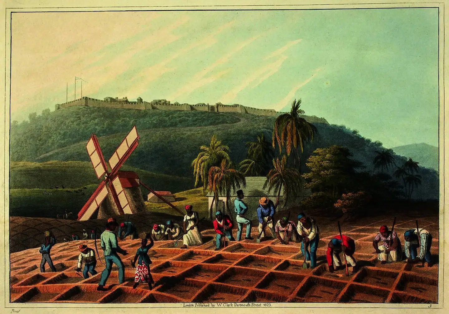 Illustrationer til bog om dansk kolonitidshistorie. Maleri af William Clark.