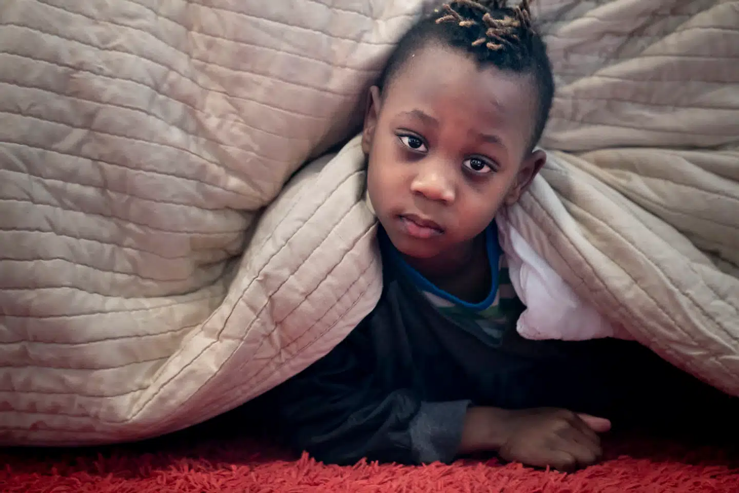 Fireårige Buba bor med sin mor på Avnstrup.