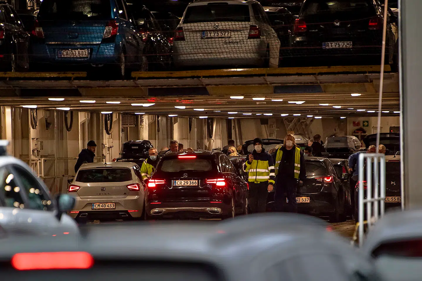 Bornholmsliniens færge Povl Anker i Køge med afgang mod Rønne tirsdag den 22. december 2020, hvor Sverige havde lukket sine grænser til Danmark og dermed også for ruten fra Ystad.