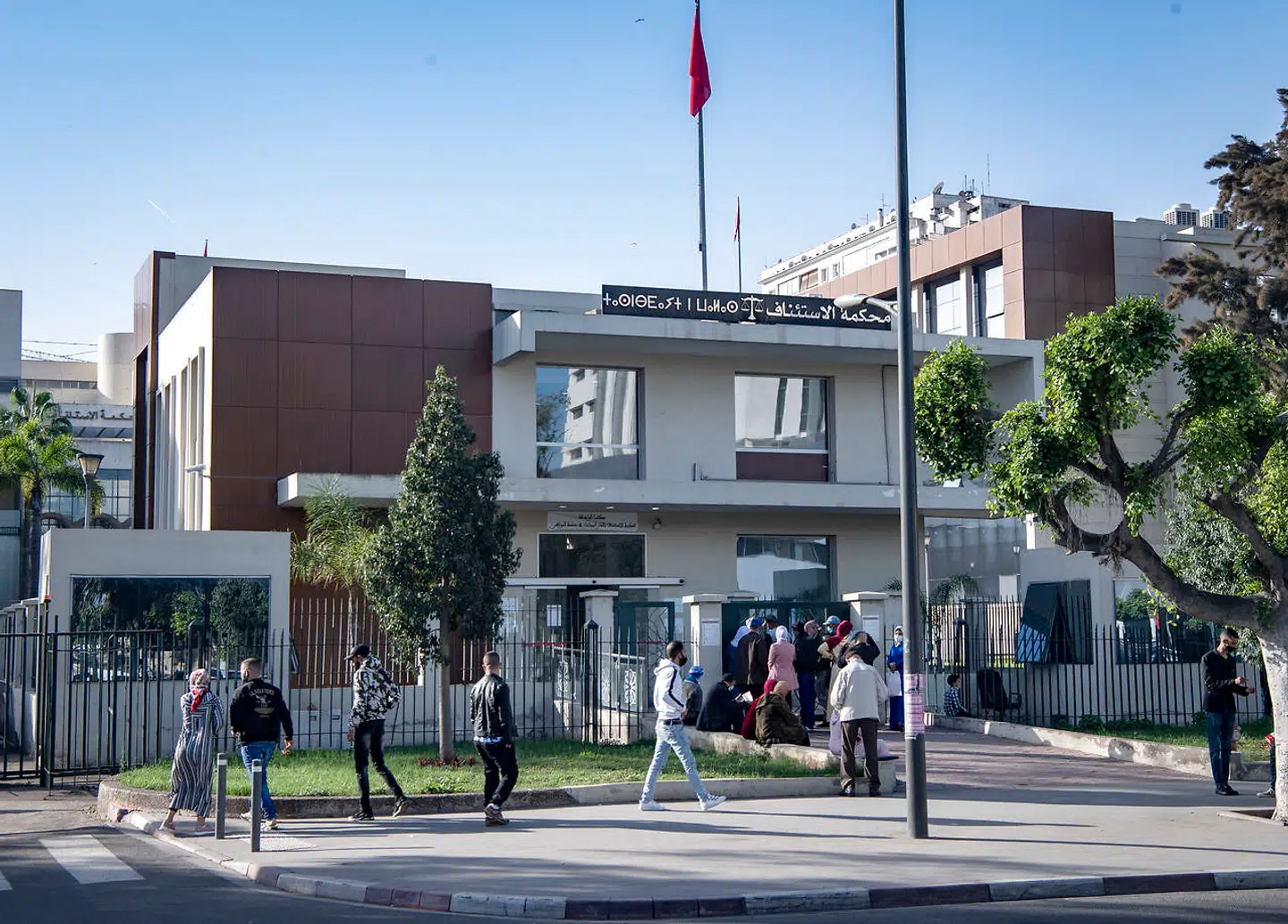 Domsbygningen, hvor Said Mansours retssag bliver behandlet i Marokko.