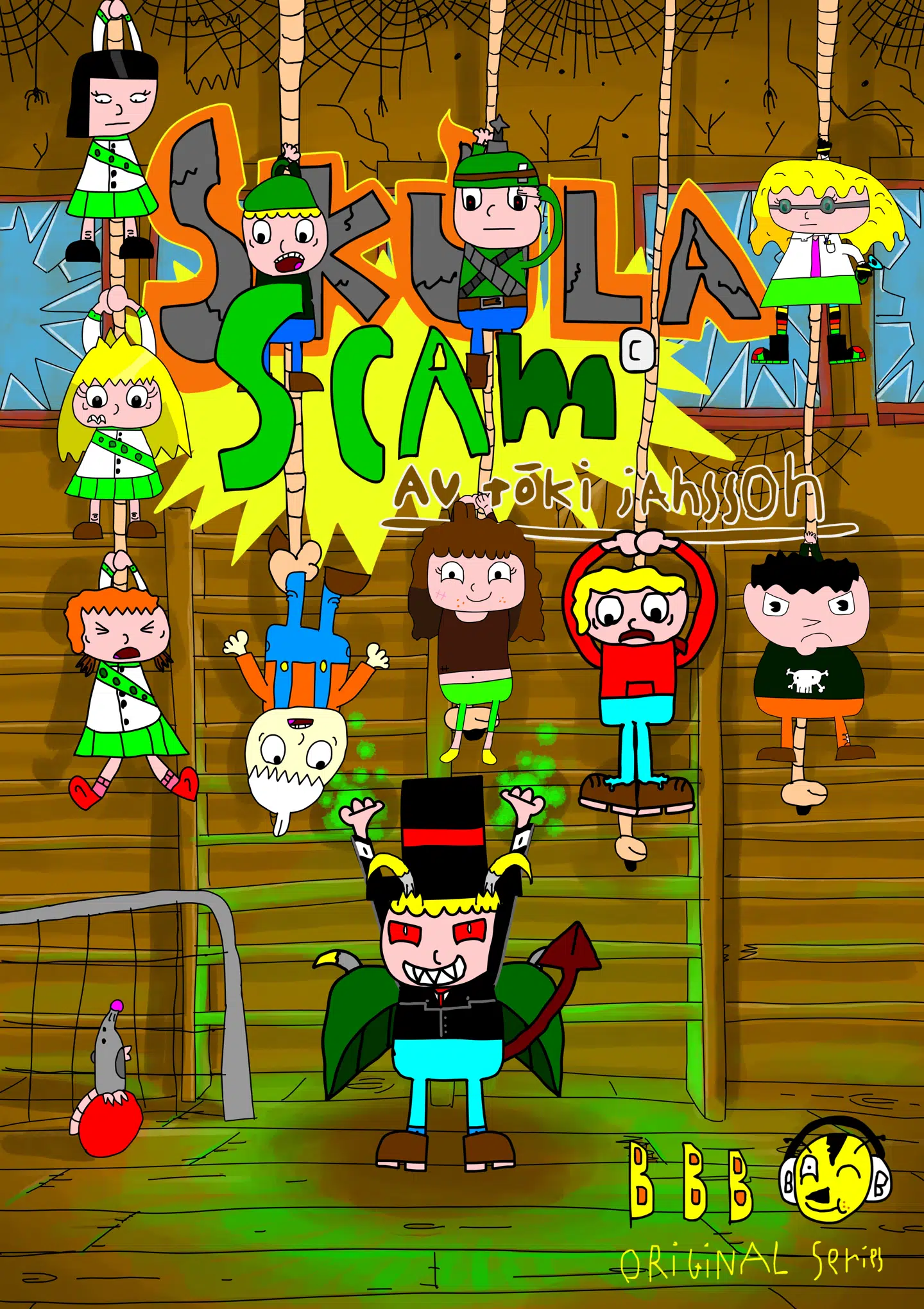 Filmplakat til »Skúla Scam« af Tóki Jansson