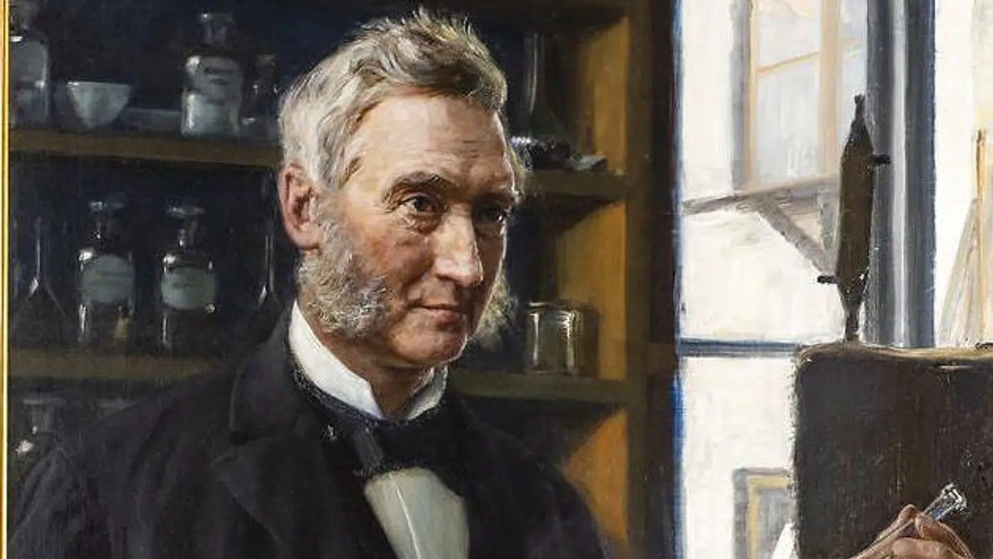 Portræt af Peter Ludvig Panum, malet af August Jerndorff, 1894.