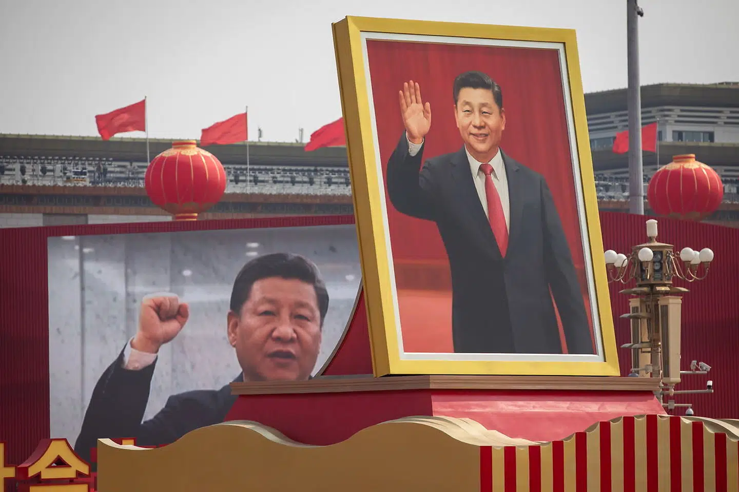 Kina er slået ind på en ny og mere autoritær kurs under præsident Xi Jinping, mener flere danske politikere. Her ses en militærparade i anledning af 70-året for grundlæggelsen af det kommunistiske Kina.