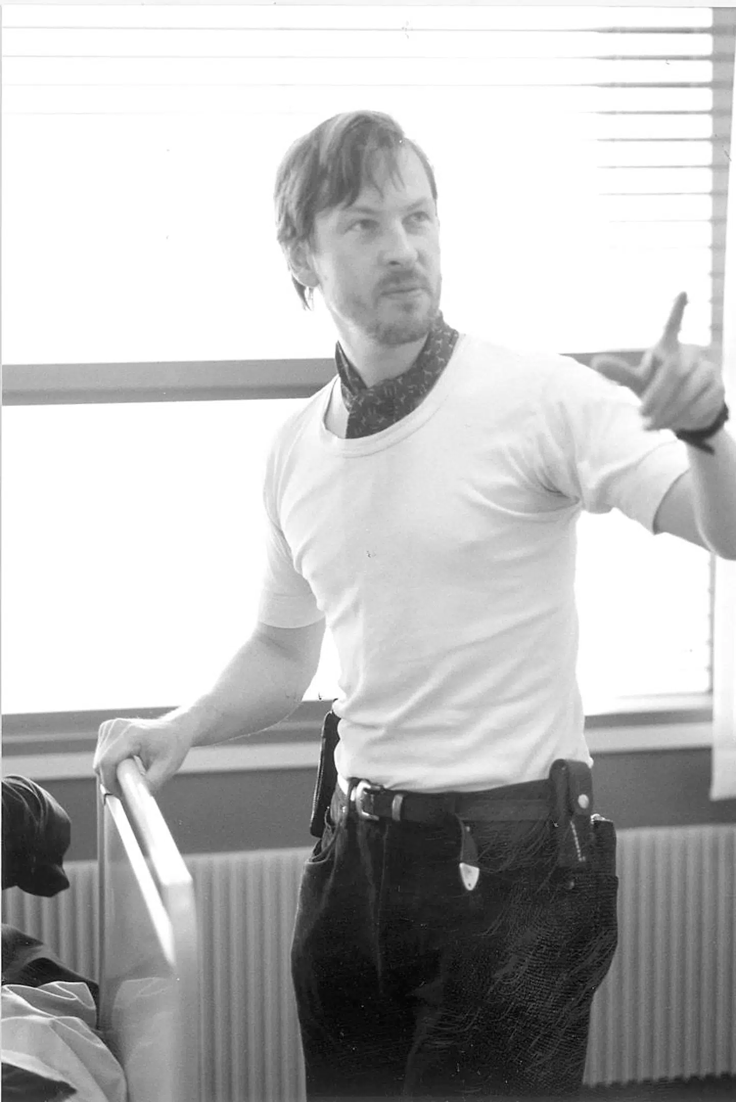 Lars von Trier under optagelserne til »Riget II«.