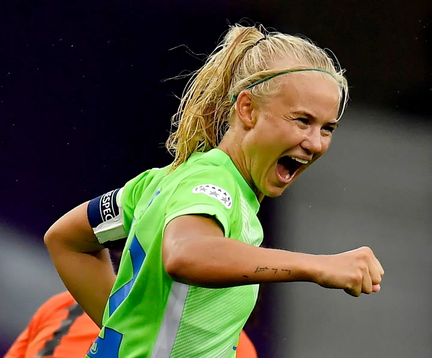 Arkivfoto: Danske Pernille Harder er kåret som verdens bedste fodboldspiller.
