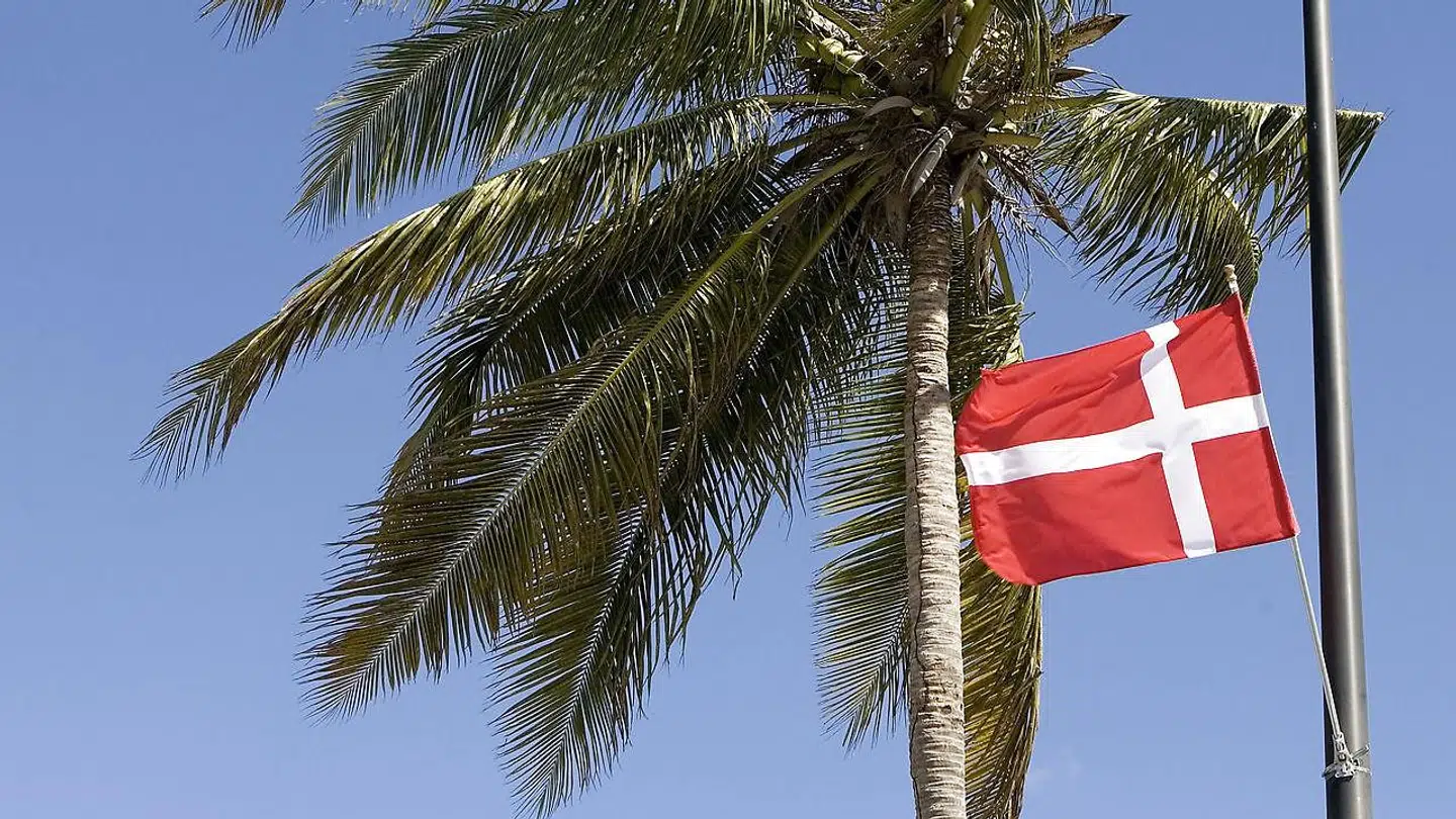 »Vi må for eksempel gerne blive bedre til at forstå, at en del af vores nutidige velstand er skabt ud af noget, vi har stjålet fra andre,« siger Enhedslistens kulturordfører, Søren Søndergaard, der har været med til at bevilge en million kroner til en undersøgelse af dansk kolonihistorie. Arkivfoto fra 90-året for salget af Dansk Vestindien, hvor der blev flaget med Dannebrog på Sankt Thomas.