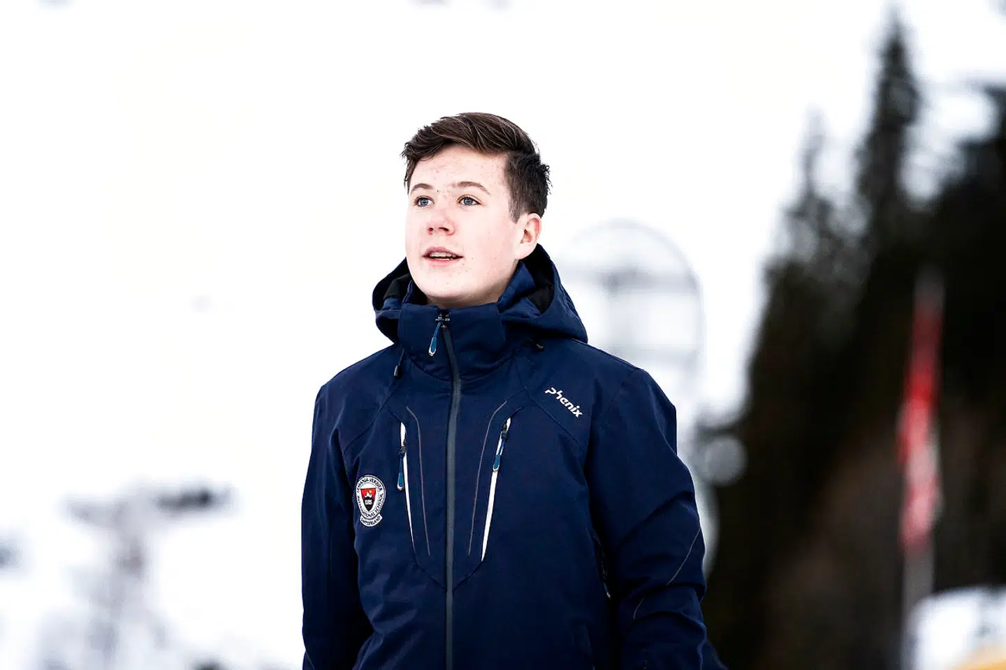 Prins Christian. Pressefotografering af Kronprinsfamilien i forbindelse med børnenes skolestart på Lemania-Verbier International School i Verbier, Schweiz, mandag den 6. januar 2020.