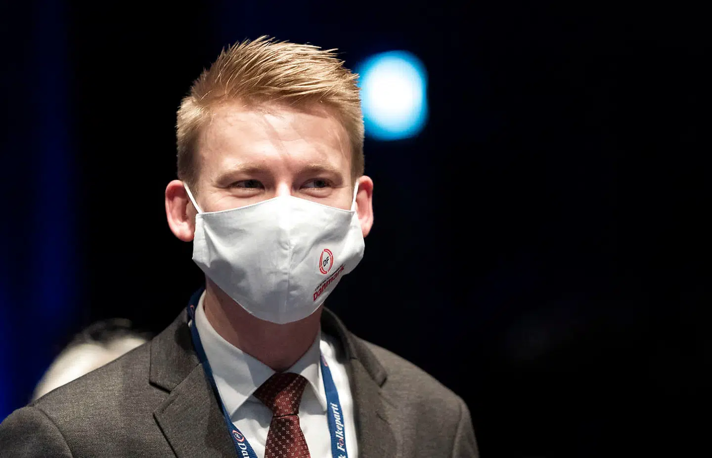 Peter Kofod er valgt ind i Dansk Folkepartis hovedbestyrelse. Her ses han til DFs 25. årsmøde lørdag den 28 november 2020 i Odeon Odense. (Foto: Claus Fisker/Ritzau Scanpix)