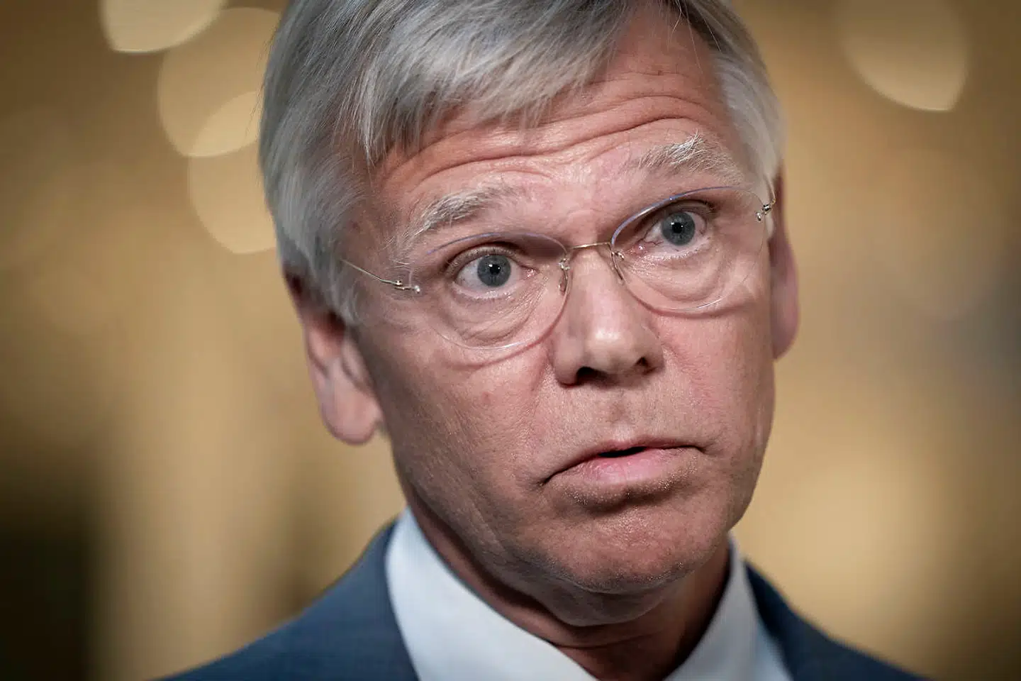 Bestyrelsesformand for Danske Bank, Karsten Dybvad, i forbindelse med generalforsamlingen i Bella Center i juni 2020.