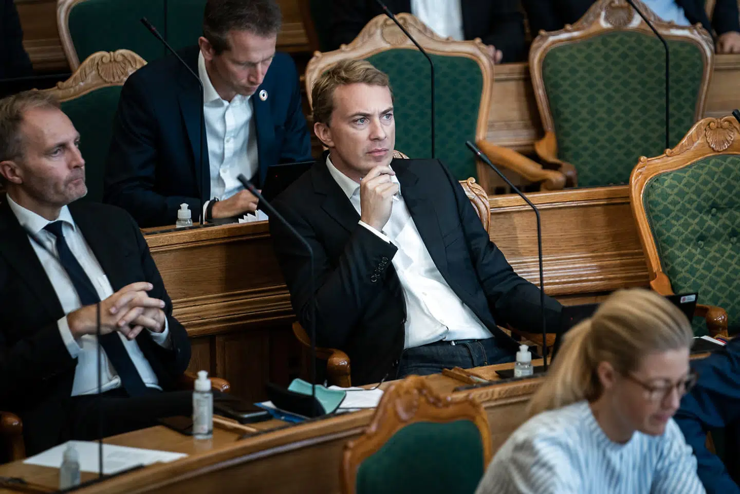 Morten Messerschmidt (DF) under folketingets åbningsdebat i Folketingssalen på Christiansborg, torsdag den 8. oktober 2020.. (Foto: Emil Helms/Ritzau Scanpix)