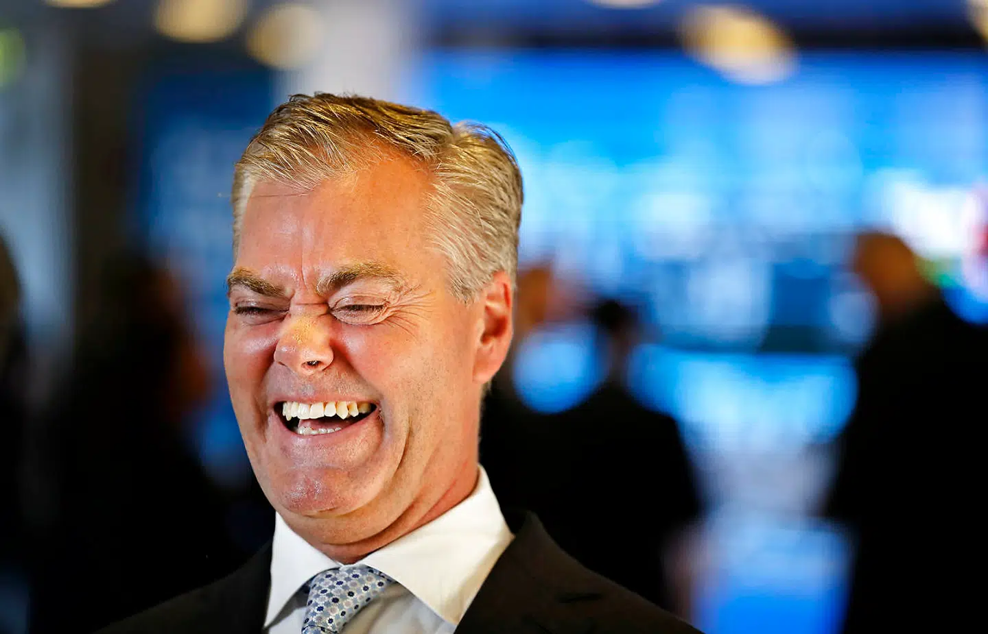 Så glad var Bo Nilsson, da Nets blev børsnoteret, og kronerne strømmede ned i hans lommer.