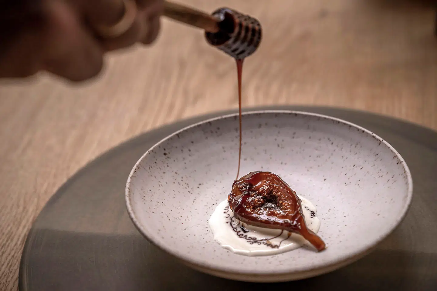 Bornholmske figner stegt i efterårshonning.