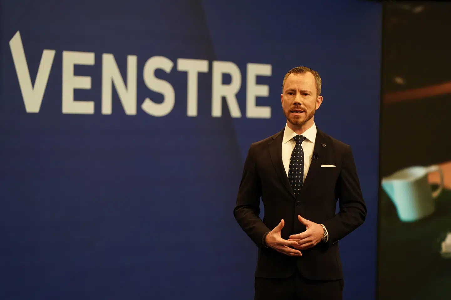 Venstres formand Jakob Ellemann-Jensen holdt lørdag sin udskudte landsmødetale i Roskilde. Venstres landsmøde i oktober blev aflyst på grund af covid-19.