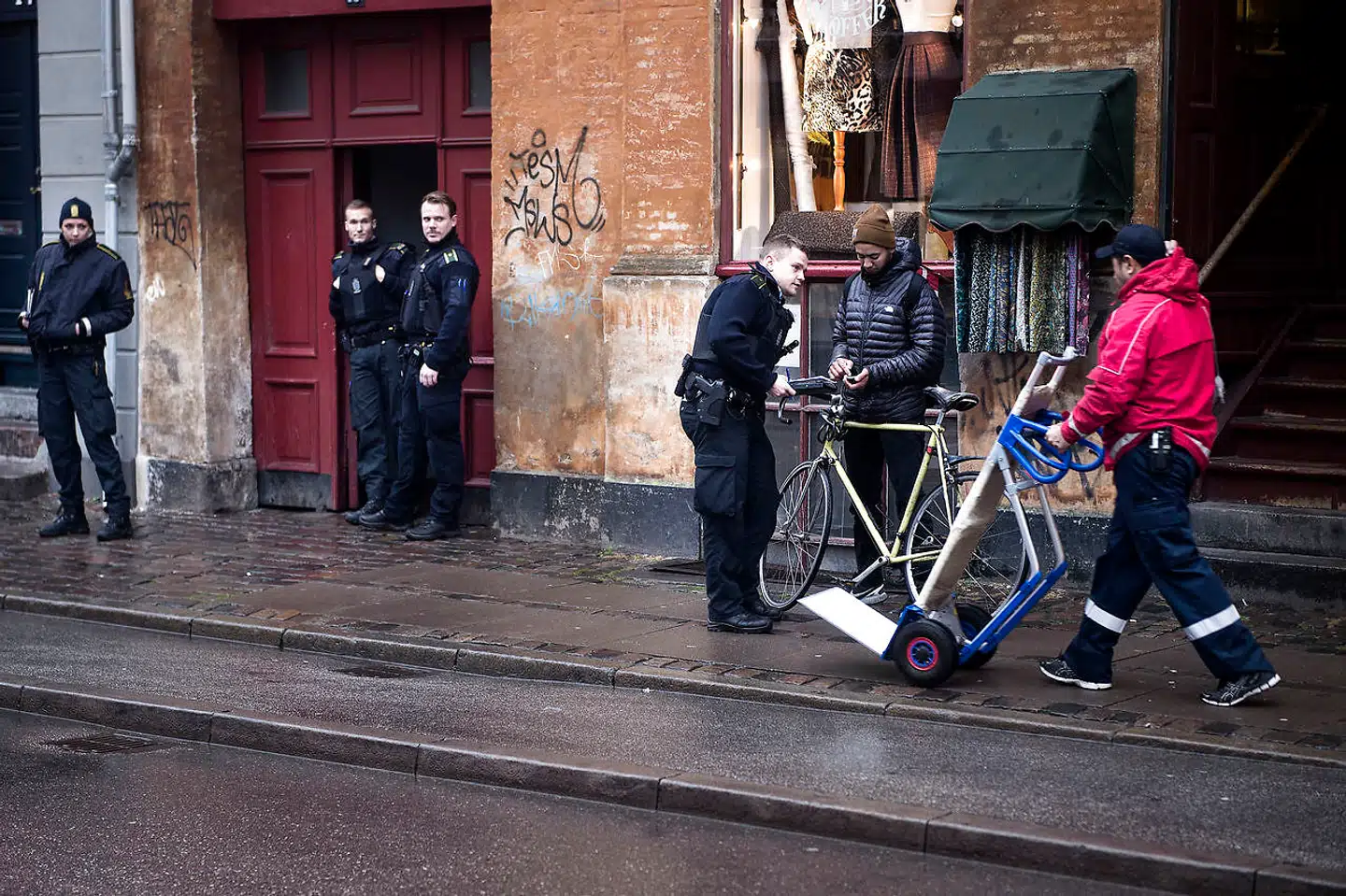 Politiet sætter ofte ind over for cyklister, der overtræder reglerne. 78 bøder blev det til. Billedet er ikke fra gårsdagens indsats.