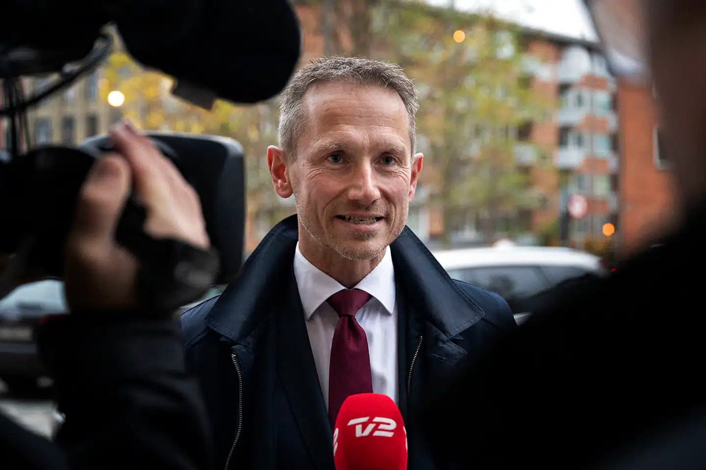 Kristian Jensen ankommer med advokat Nicolai Mallet. Kommissionen om Skat holder afhøringer af skatteministre ved Retten på Frederiksberg, onsdag den 11. november 2020.