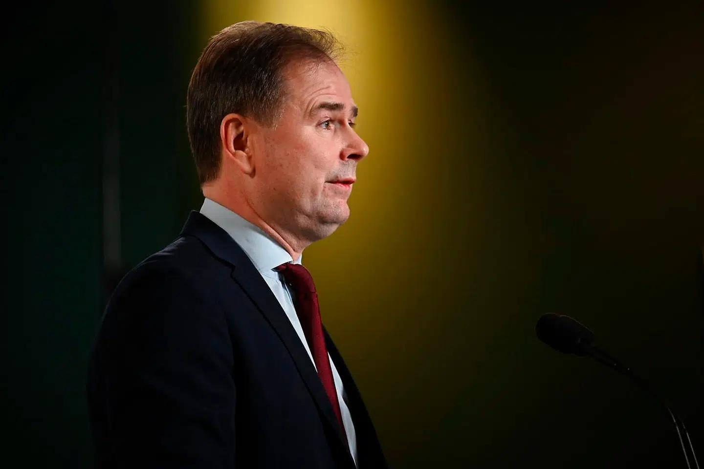 Finansminister Nicolai Wammen afholder pressemøde om forhandlinger om finansloven for 2021 samt status på den økonomiske situation under corona, i Rentekammersalen i Finansministeriet i København, mandag den 9. november 2020.
