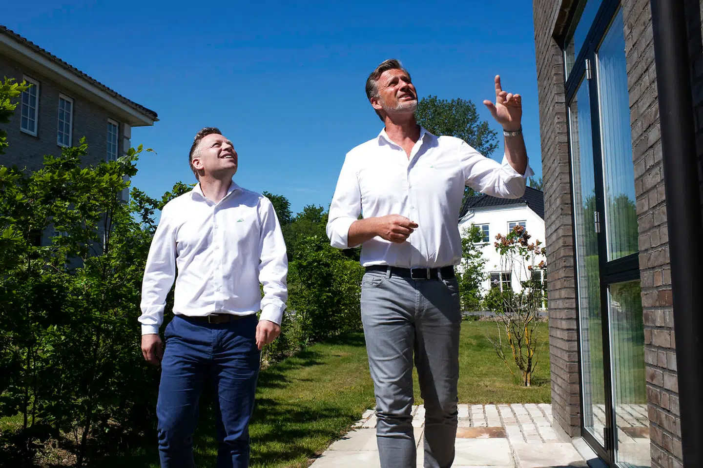 Huscompagniets administrerende direktør, Martin Ravn-Nielsen (th.), og finansdirektør Mads Dehlsen Winther sender efter planen selskabet på børsen 20. november.