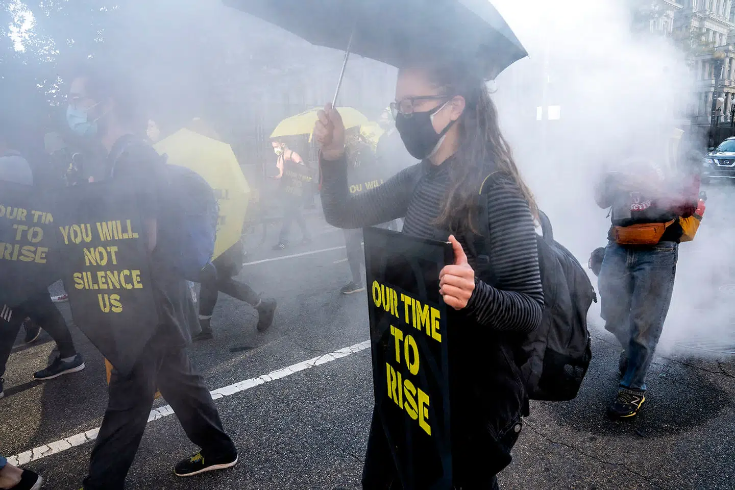 Biden-støtter i Washington D.C.