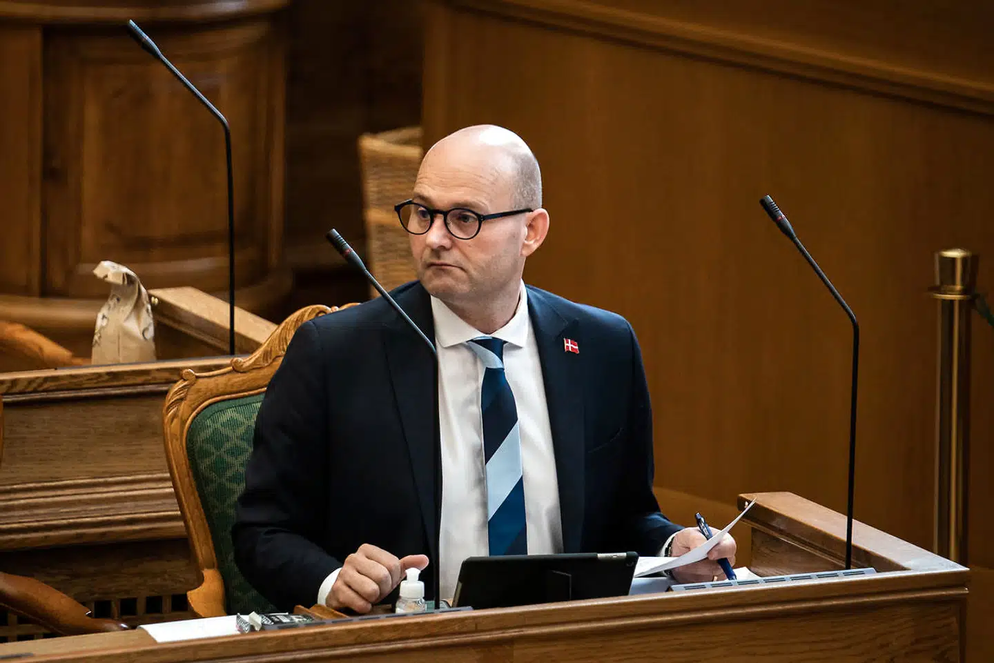 Søren Pape Poulsen (C) er også testet positiv for covid-19.