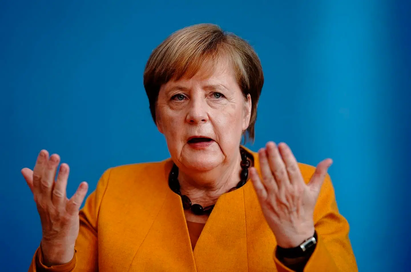 Arkivfoto: Den tyske forbundskansler, Angela Merkel, siger, at nye restriktioner og anbefalinger i Tyskland virker.
