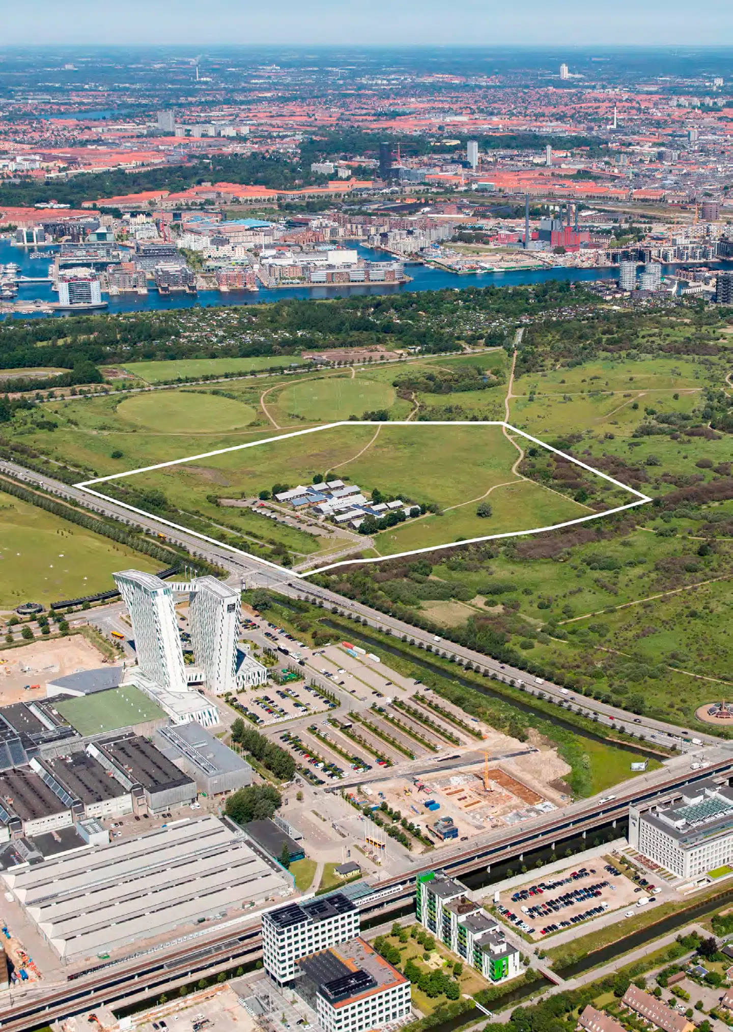 Her skal Vejlands Kvarter ligge på Amager Fælled.