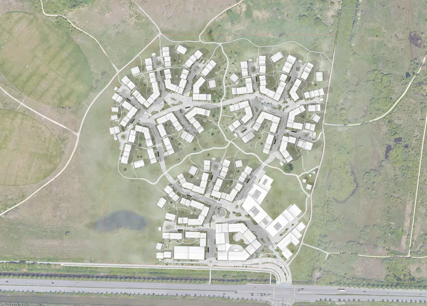 Vejlands Kvarter kommer til at bestå af tre forskellige byområder, der kommer til at ligge i den sydlige del af Amager Fælled.