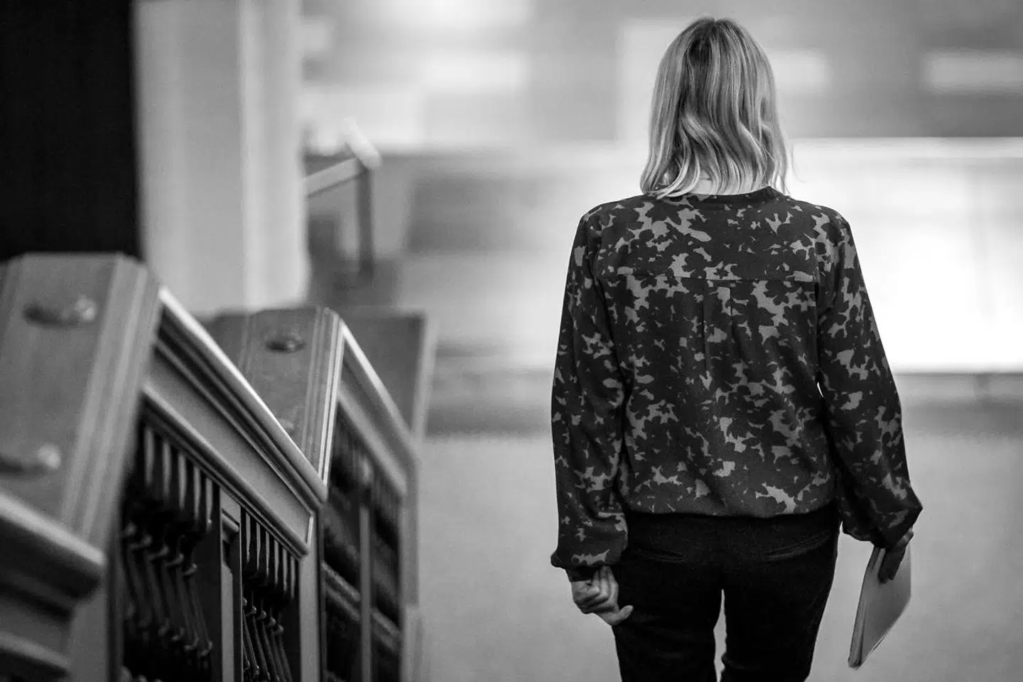 Forsvarsminister Trine Bramsen (S) efter samrådet om Forsvarets Efterretningstjeneste på Christiansborg 23. september 2020.