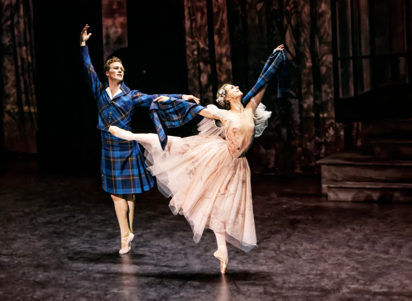 Fra »Sylfiden« på Det Kongelige Teater. Ida Praetorius som Sylfiden og Jón Axel Fransson som James.