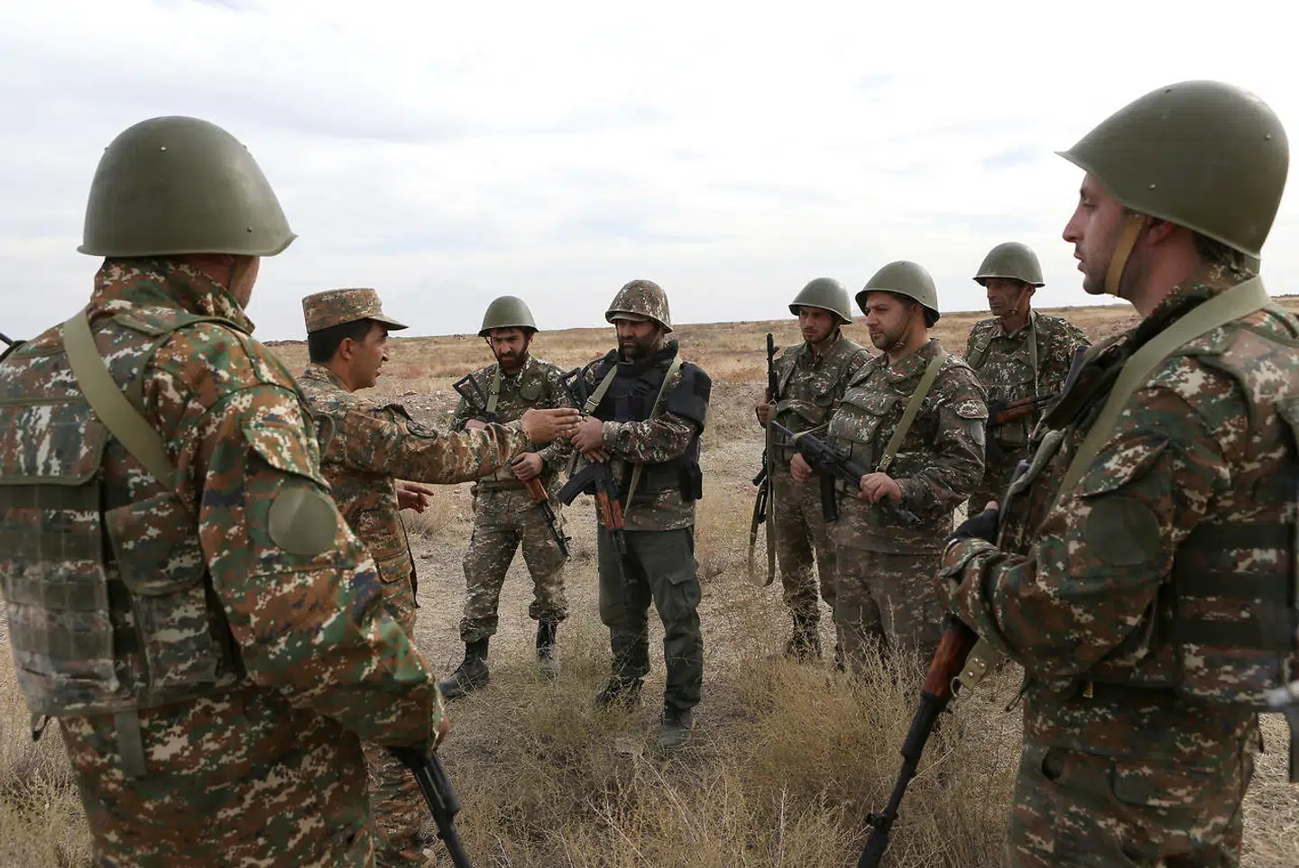 En ny våbenhvile mellem de stridende parter i Nagorno-Karabakh-konflikten er tilsyneladende blevet brudt, kort tid efter at den skulle være trådt i kraft mandag morgen klokken 05 dansk tid. (Arkivfoto)