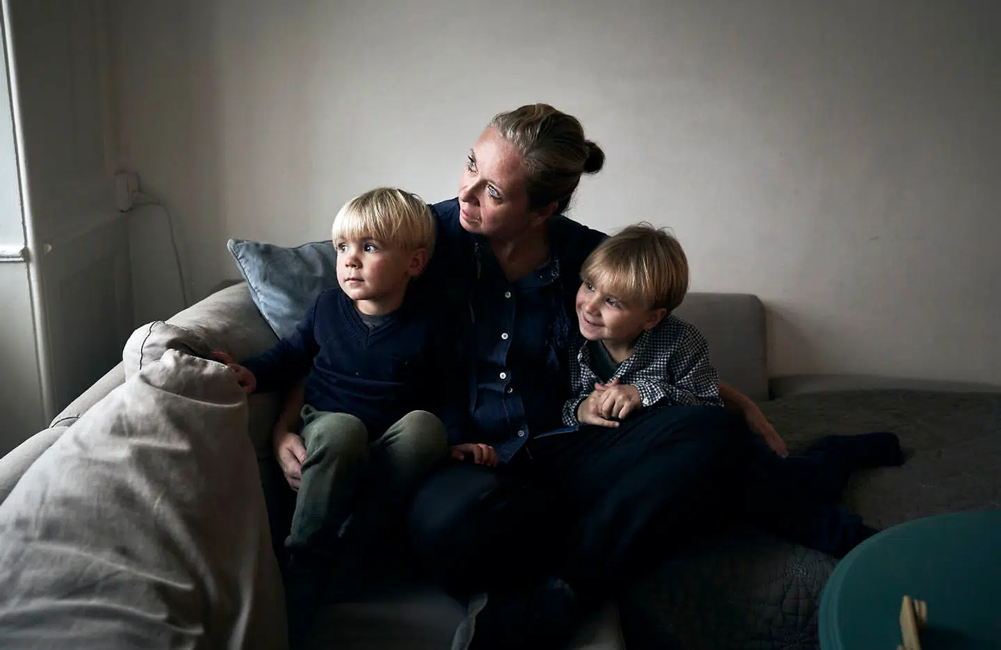 Natia Linneman blev testet positiv for coronavirus i august efter en weekend med flere sociale arrangementer. Hun blev testet ved et tilfælde. Hun anslår, at omkring 200 mennesker har ladet sig teste som følge af hendes positive test. End ikke hendes egen familie blev smittet. Her fotograferet med sønnerne Bastian (th.) og Mads (tv.)