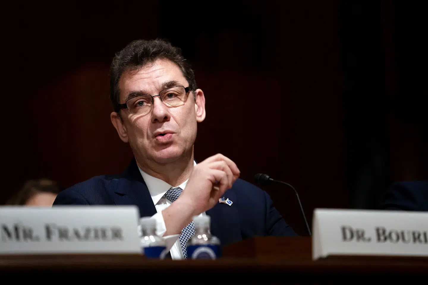 Græske Albert Bourla, der er topchef i den amerikanske medicinalgigant Pfizer, har været ansat i selskabet siden 1993. Arkivfoto: Erin Schaff/AP/Ritzau Scanpix