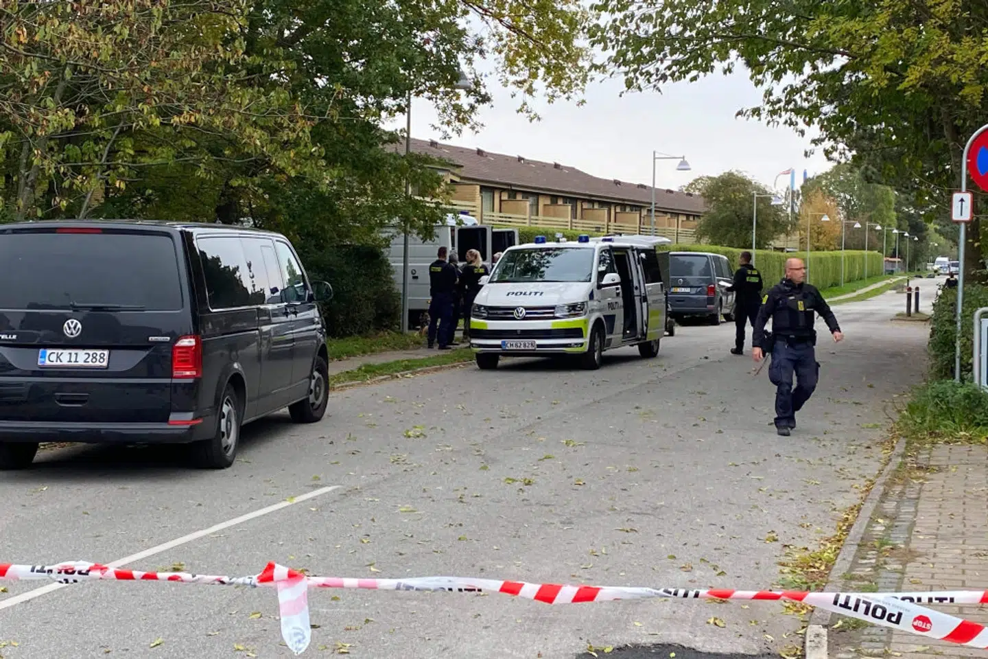 Der er tirsdag en politiaktion i Albertslund, hvor politiet har anholdt en person for forsøg på fangeflugt. Ekstra Bladet skriver, at det drejer sig om drabsdømte Peter Madsen. - Foto: Presse-Fotos.dk/Ritzau Scanpix