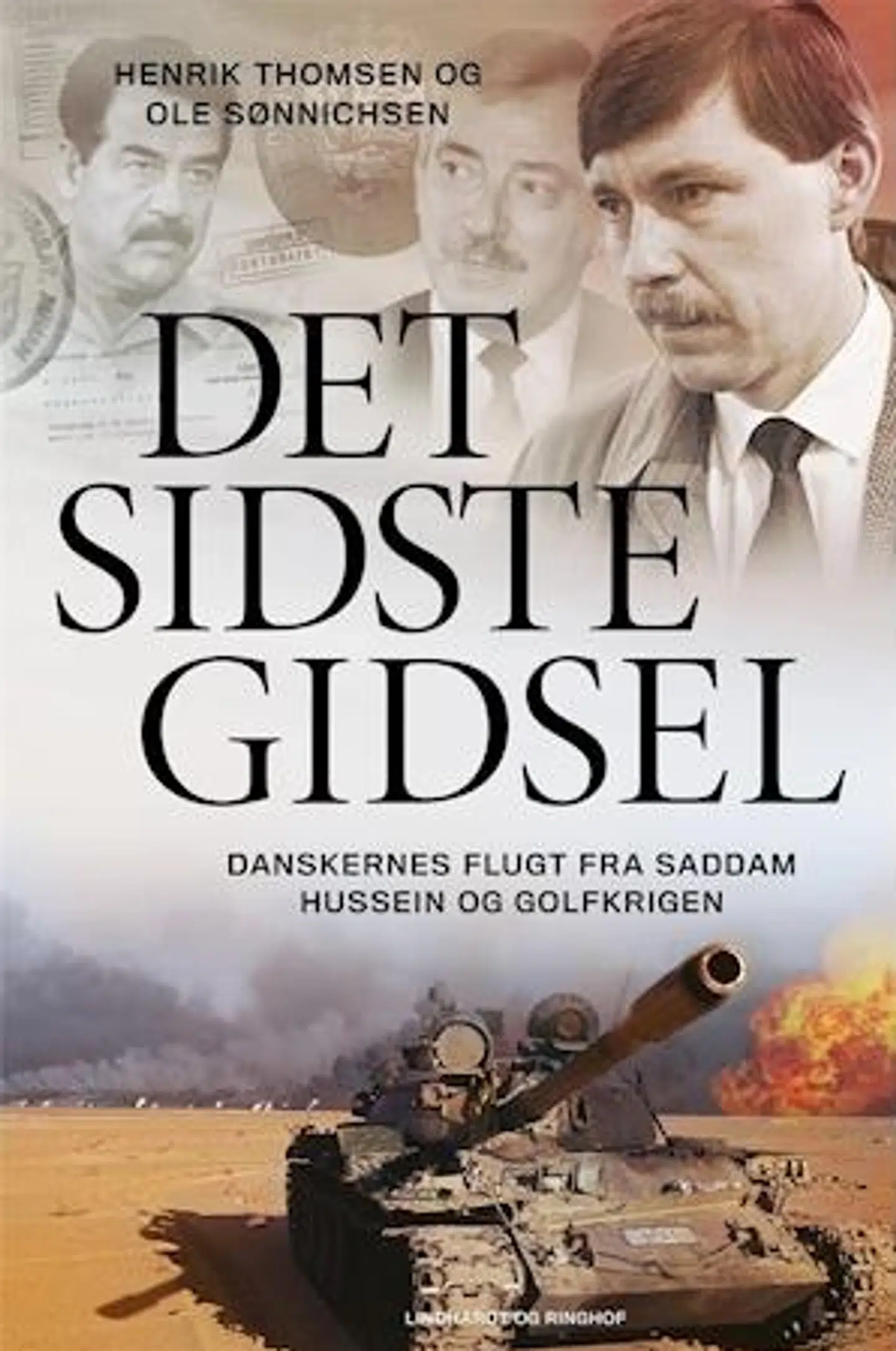 Bogomslag af »Det sidste gidsel«. Forlag: Lindhardt & Ringhof.