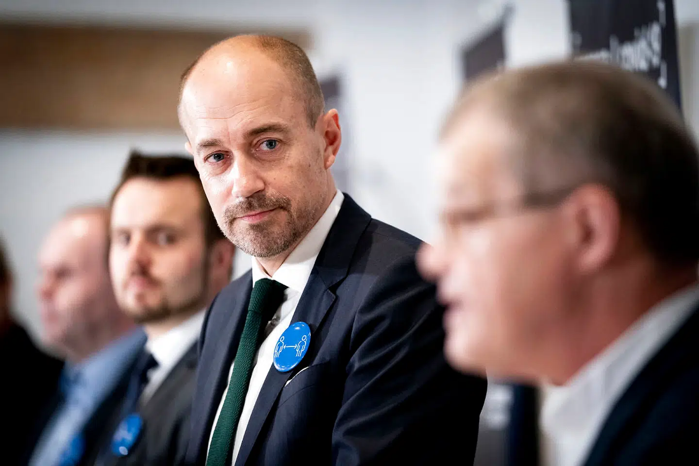 Her er sundheds- og ældreminister Magnus Heunicke (S) på regeringens covid-19-pressemøde 7. oktober.