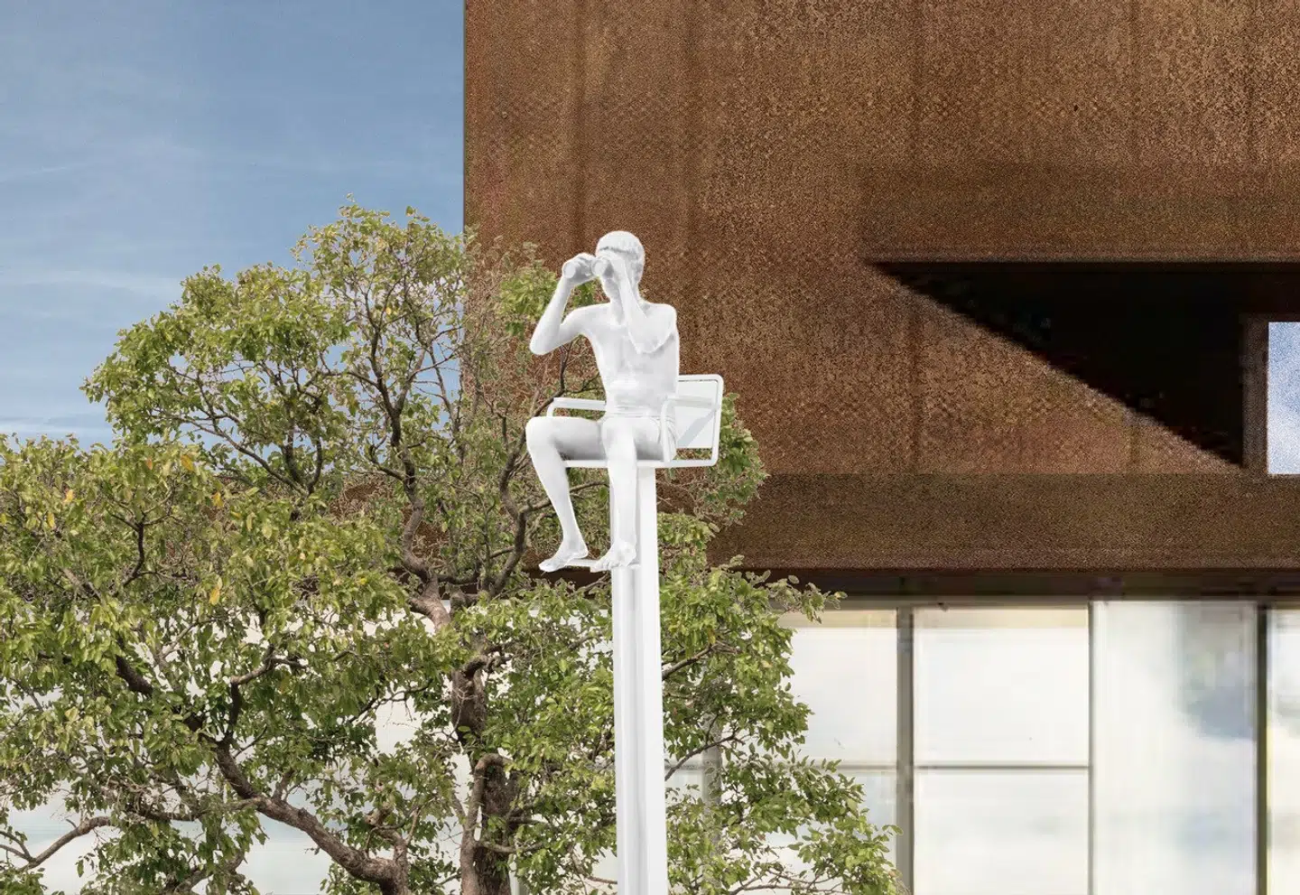 Statuen bliver opført til foråret.