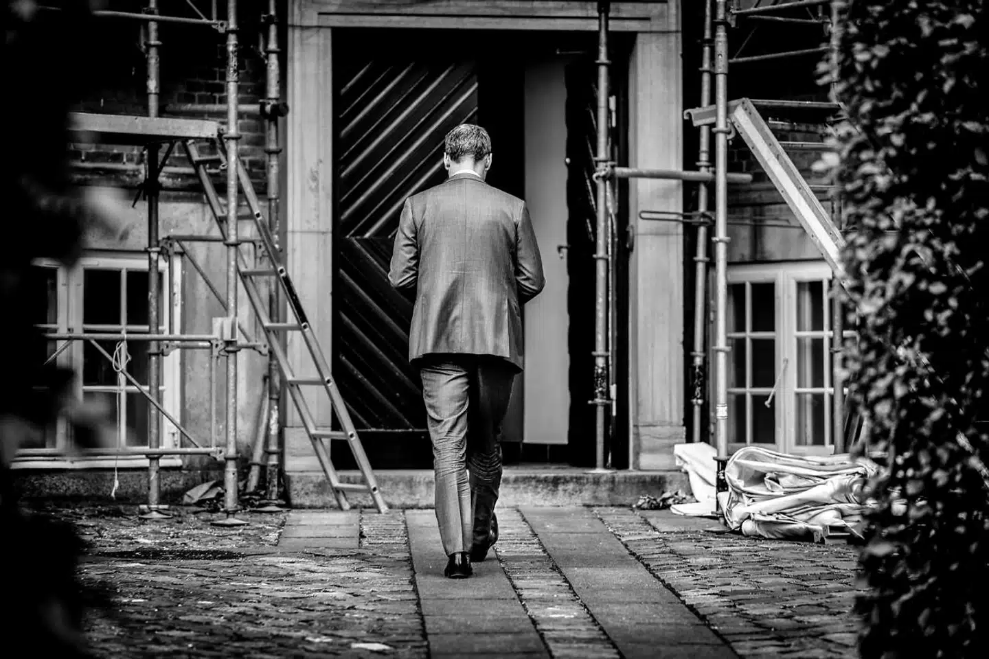 Justitsminister Nick Hækkerup (S) holdt pressemøde om FE-sagen 5. oktober 2020, hvor den fremmødte presse ikke måtte stille spørgsmål.