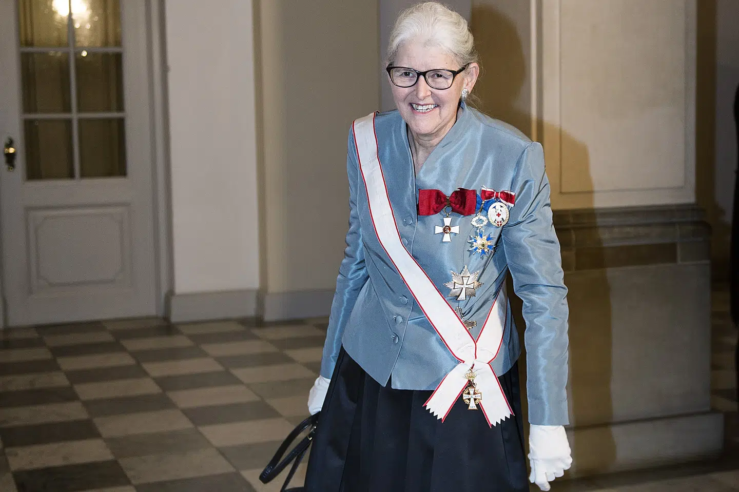 Tidligere nationalbankdirektør Bodil Nyboe Andersen fylder 80 år fredag den 9. oktober. Her er hun fotograferet til nytårskur på Christiansborg Slot i 2017. Liselotte Sabroe/Ritzau Scanpix