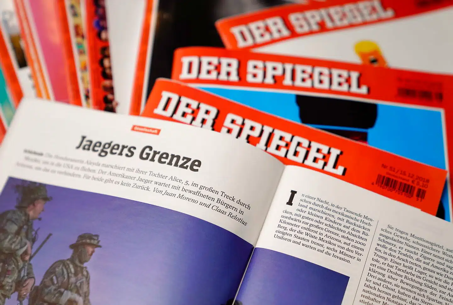 Afsløringen af Claas Relotius' svindel skadede ikke blot Der Spiegel, men hele mediebranchens troværdighed. Det var bl.a. den reportage i magasinet, som man kan se på billedet, Relotius havde snydt med.