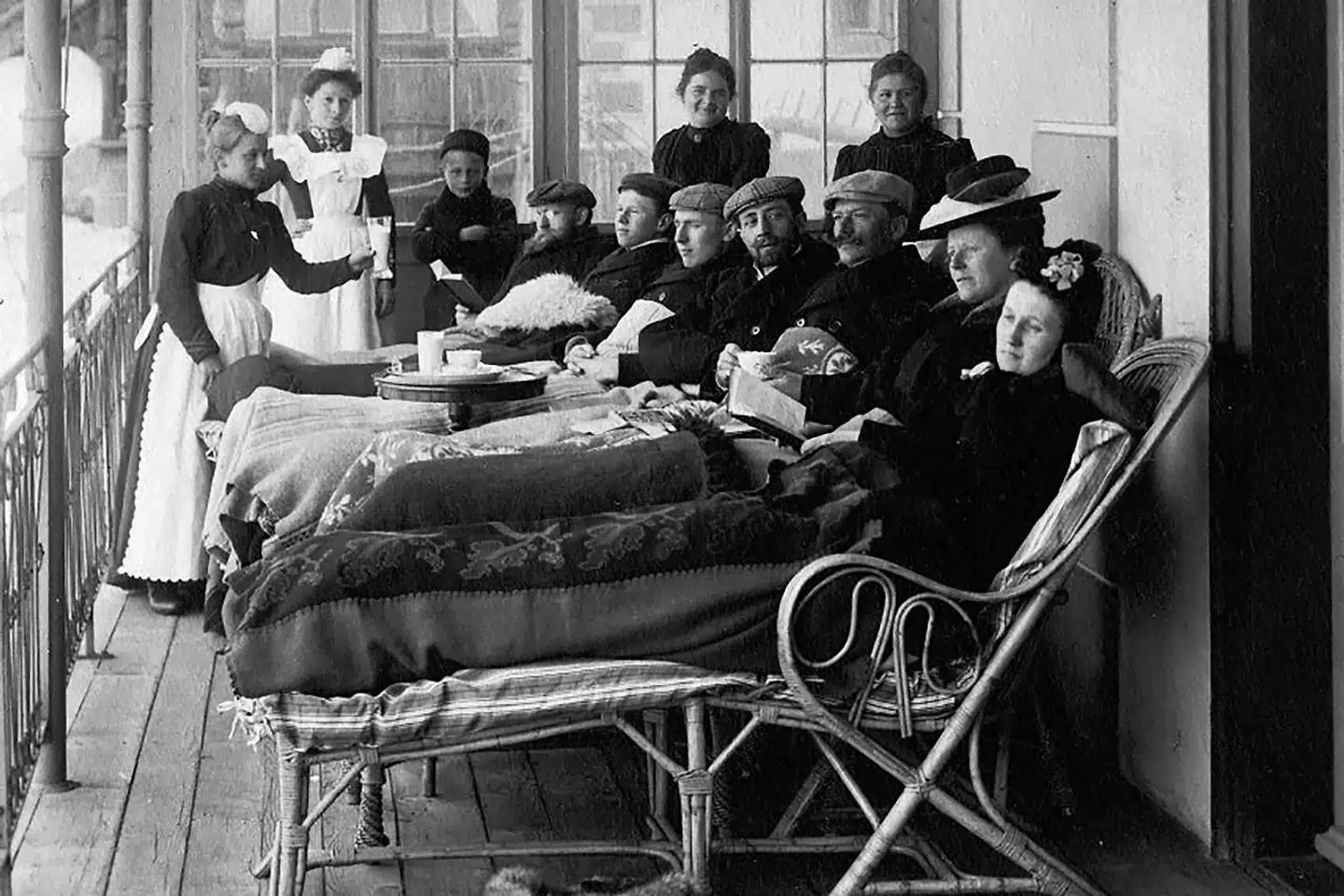 Foto fra Valbella-sanatoriet, kendt fra Thomas Manns »Trolddomsbjerget«. Arkivfoto