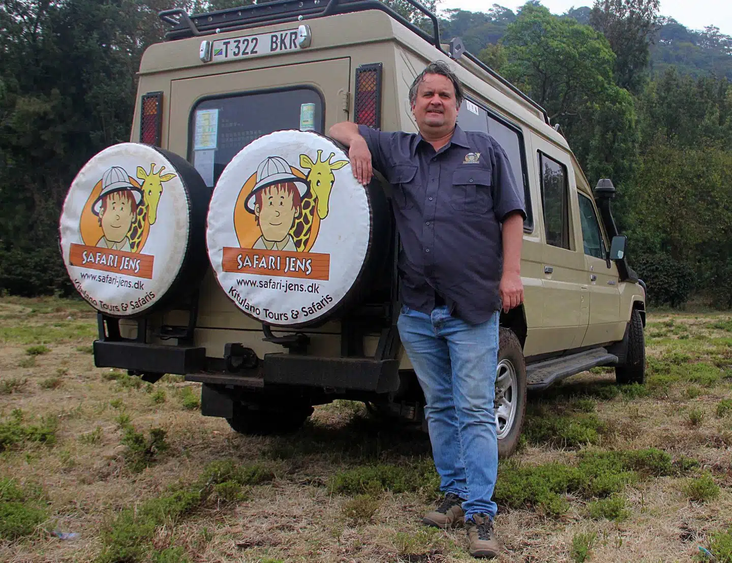 Jens Sylvestersen laver safariture i Tanzania. Han har i flere år oplevet, at Yaneeda Travel var dårlige til at betale.