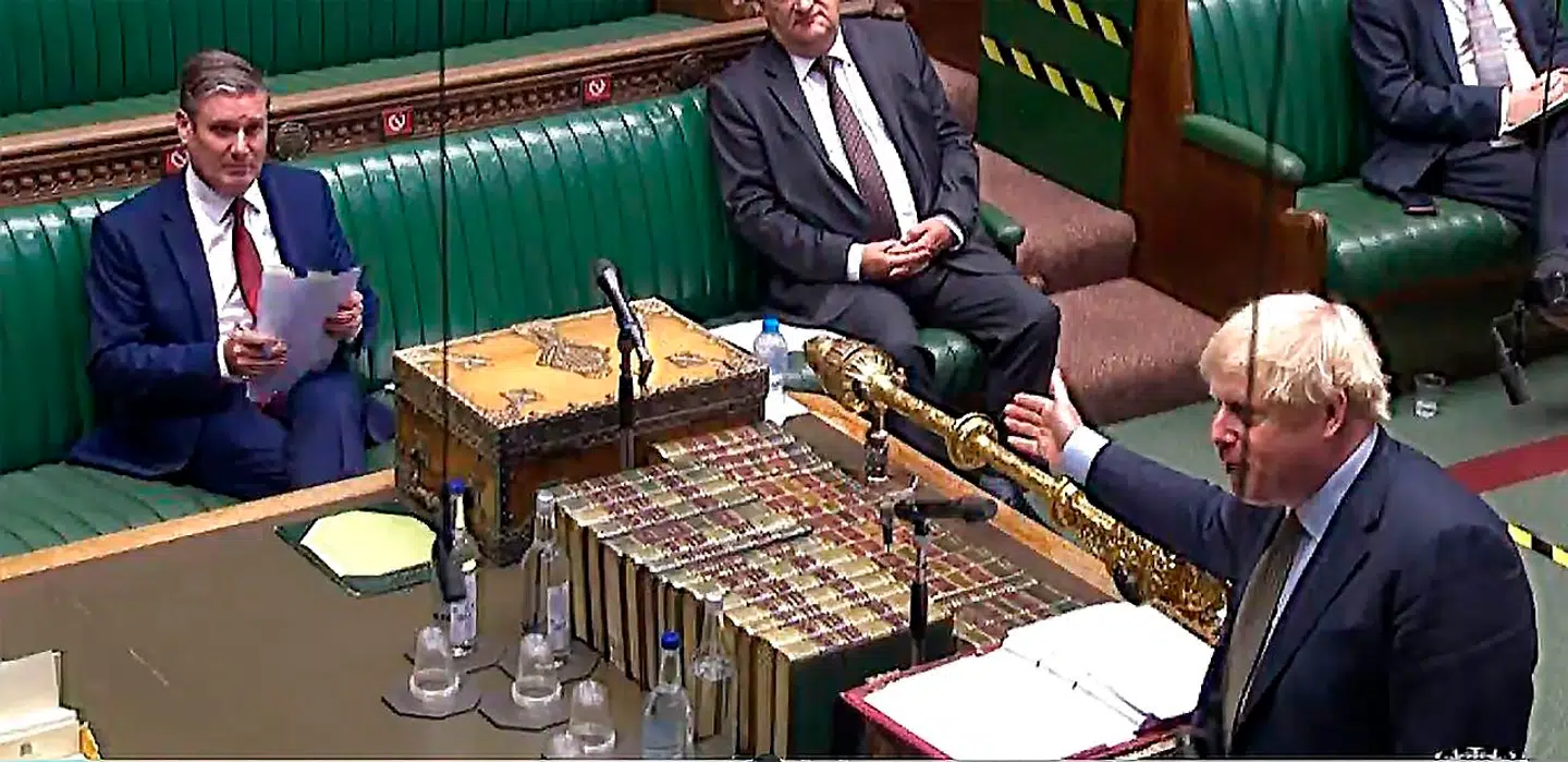 Keir Starmer er relativt ny som leder af Labour – nu fører hans parti over den konservative premierminister Boris Johnson. Foto: Jessica Taylor /PRU / AFP
