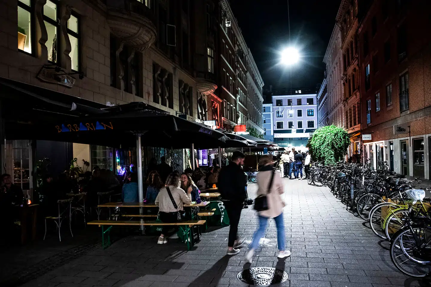 Natteliv på Nørrebro i København lørdag den 12. september 2020.