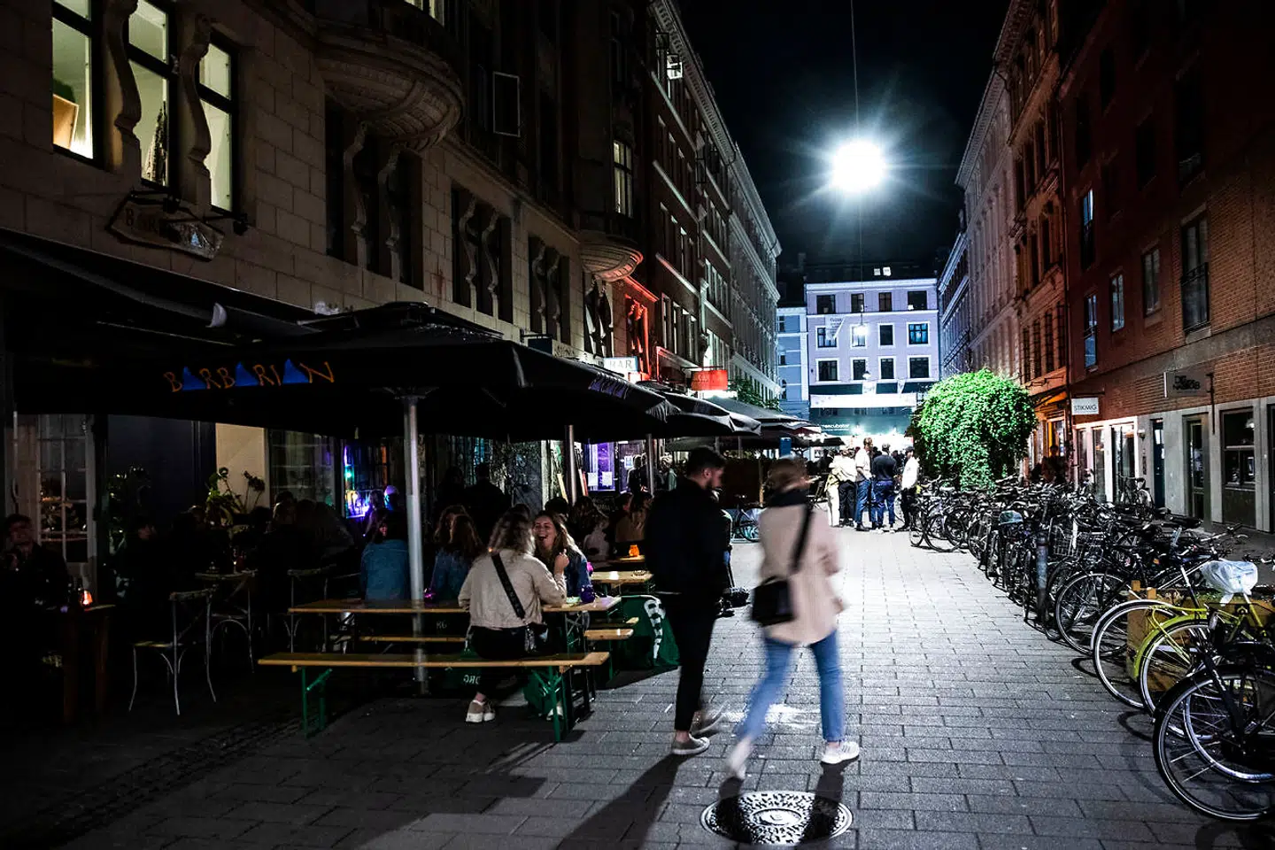 Natteliv på Nørrebro i København lørdag den 12. september 2020.